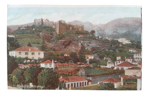 Portugal Madeira Fortress Castillo Antigua Postal