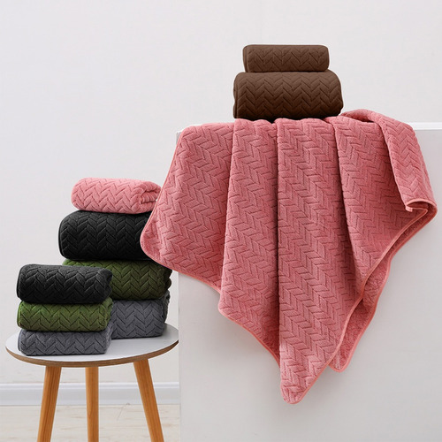 3 Piezas Toallas Baño Completo Grande Tuallas 70×140 Cm