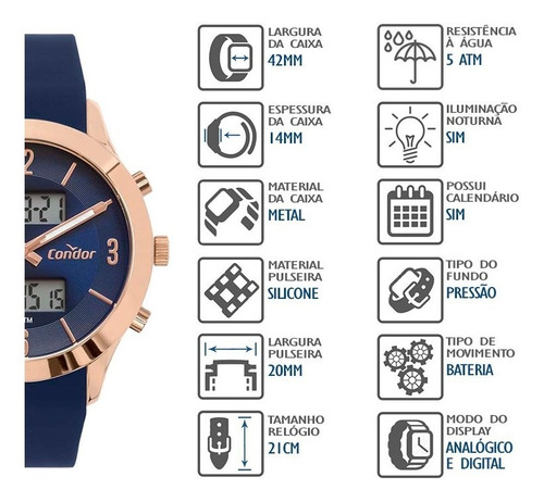 Relógio Condor Feminino Cobj3365aak/4a