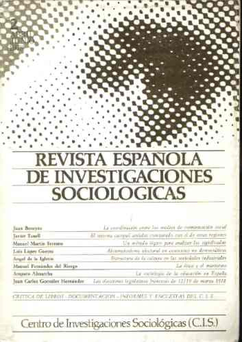 Revista Española De Investigaciones Sociológicas Nº 2