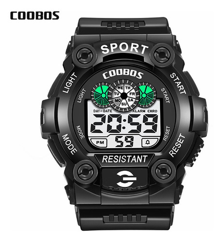 Reloj Coobos Sport Resistant Luminoso Y Impermeable