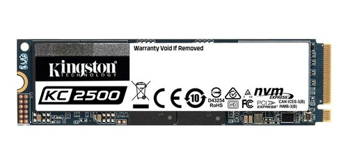 Disco Estado Solido Kingston Kc2500/250/m.2/pcie Gen3x4/nvme