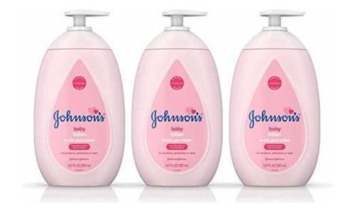 Johnson`s Locion Hidratante Rosa Para Bebe Con Aceite De Coc