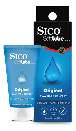 Sico® Softlube Original, Lubricante Íntimo En Gel De 56.7g Original