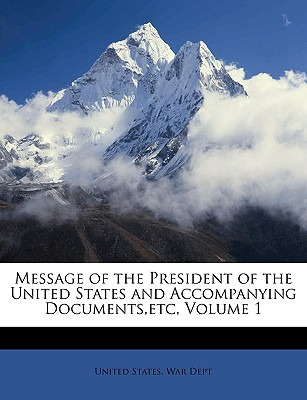 Libro Message Of The President Of The United States And A...