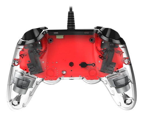 Nacon - Controlador Compacto Para Ps4, Rojo El Color
