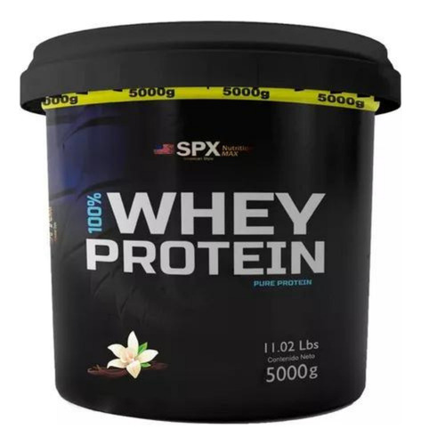 Suplemento En Polvo Spx Nutrition Max 100% Whey Protein Sabor Vainilla Balde 5kg