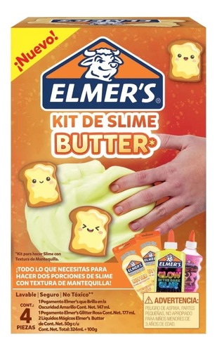 Kit De Slime Elmers Butter - Set De 4 Piezas