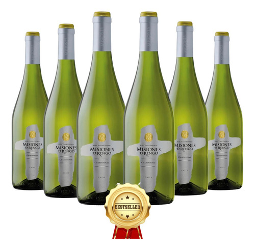 Pack 6x Vino Misiones De Rengo Varietal - Chardonnay - 750ml