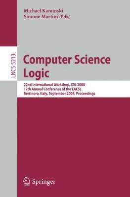 Libro Computer Science Logic : 22nd International Worksho...