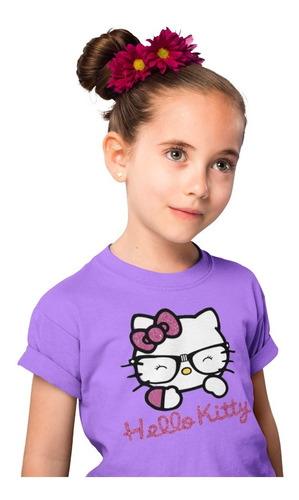 Polera Niña Hello Kitty Brillante Estampads