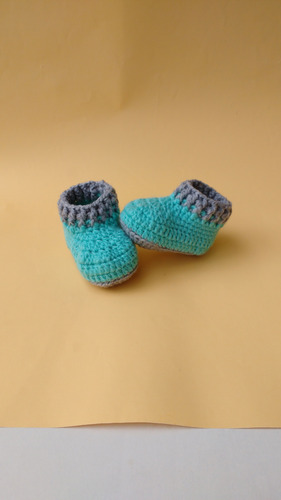 Escarpines Tejidos De Lana Para Bebes