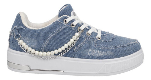 Sneakers Casuales 102577pr Corte Textil Suela Goma Dama