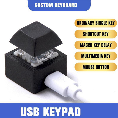 Teclado Macro Keypad Rgb Diy Personaliza Atajos De Teclado