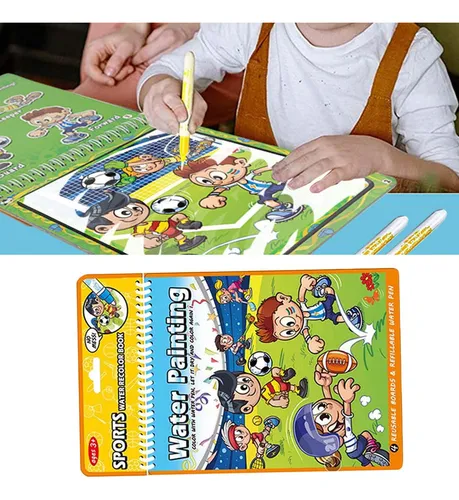 Doodle Board Reutilizable Agua Dibujo Libro Viajes Deportes