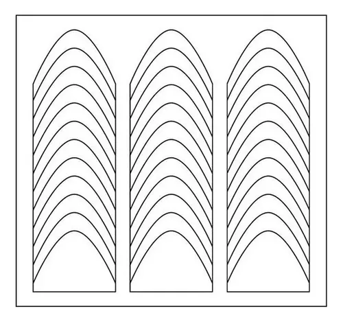 comprar Kit Molde Francesinha Curvado Para Unhas - 216 Unidades