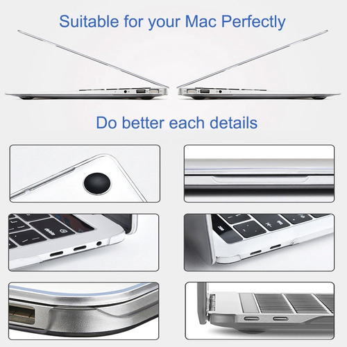 Imagen 7 de 10 de Cover Case Mate Macbook Air 13.3 A2179 / A2337 M1 2020 Wiwu