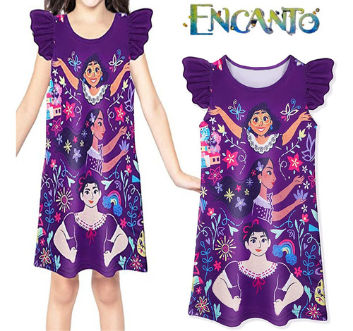 Encanto Isabella Mirabel Vestido Princesa Pijama Niña+