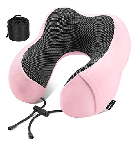 Almohada De Cuello De Viaje De Espuma Viscoelástica Pu...