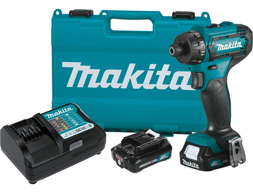 Makita Fd10r1 12v Max Cxt® Kit De Taladro Hexagonal Inalá. Color Negro/azul