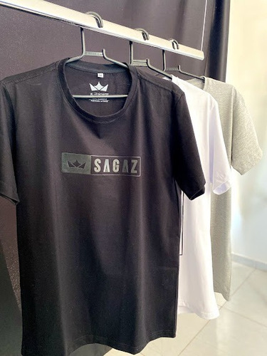 Camiseta Sagaz Preta - 100% Algodão