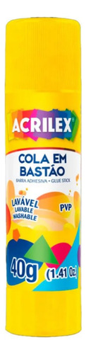 Cola Bastão Acrilex 40g 02740 Com 5 Unidades