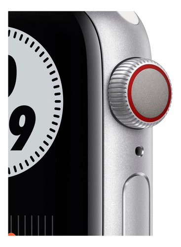 Apple A2375 Series 6 display de 1.575" con correa de fluoroelastómero con correa color gris/negro