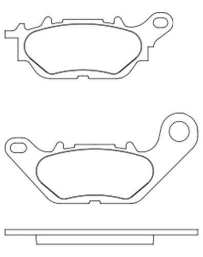 Pastilla Freno Cobreq Para Yamaha Crypton T 115 Ed 10/