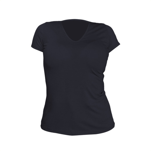 Remera Escote V Mujer M/corta Modal C Lycra Talle Grande Mc