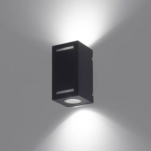 Aplique Ferrolux Bolonia 2gu10 95x95x182 + Eco Led 5w L/c Negro