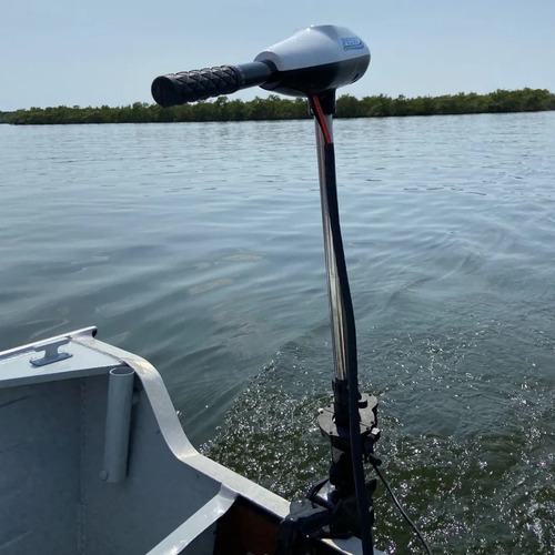 Motor Elétrico 75 Lbs Com Levantador Eletrico 12v Marinizado