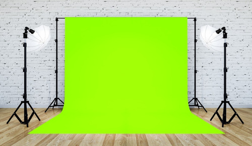 Tecido Fundo Infinito Fotográfico Chroma Key 1,78 X 2,20m Cor Verde Neon