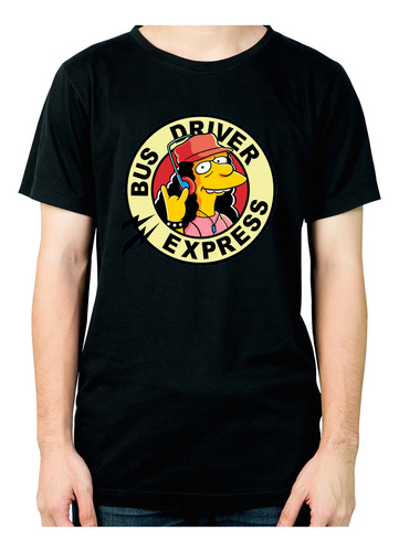 Remera Los Simpsons Otto Bus Driver Express 549 Dtg Minos