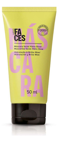 Máscara Facial Hidra Glow Natura Faces