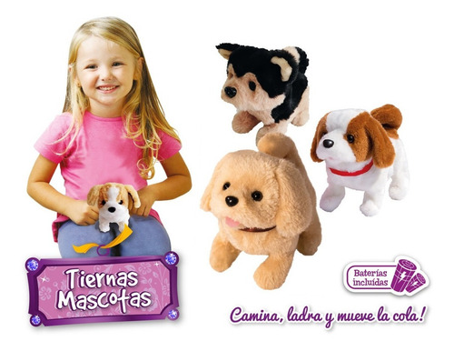 Imagen 4 de 8 de Perro Cachorro Marrón Y Blanco Con Sonido Tiernas Mascotas