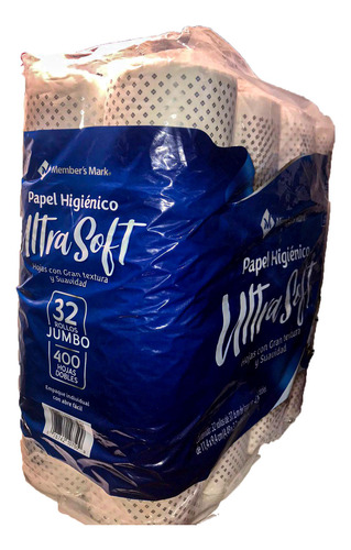 Papel Higiénico Ultra Suave De 32 Rollos Jumbo, Members M.