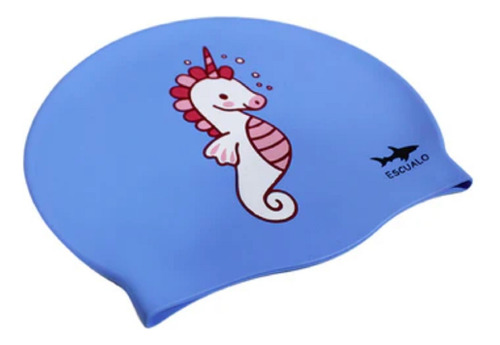 Gorra Natacion Niños 1 A 4 Años Baby Unicornio - Escualo Color Azul Diseño De La Tela Estampado