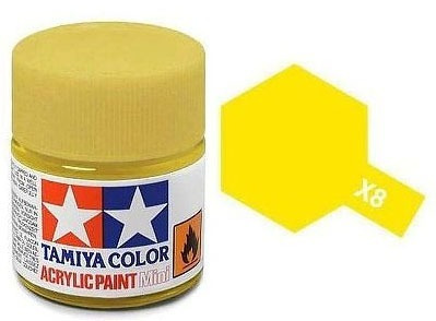 Imagem 1 de 1 de Tinta Acrílica Mini X-8 Amarelo Limão (10 Ml) - Tamiya 81508
