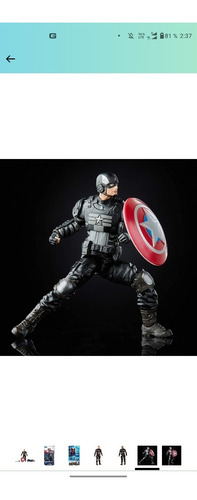 Figura Gameverse Capitan América Stealth Traje Secreto