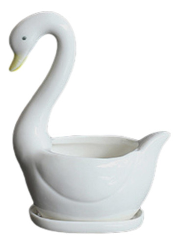 Cisne, Maceta De Cerámica, Contenedor De , Maceta, Florero