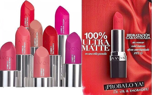 Labiales Avon Ultra Matte  !! Fps 15 Nuevos !!