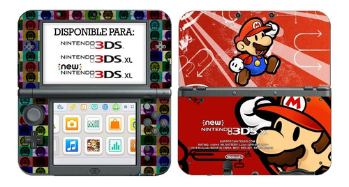 Skin Paper Mario Bros New3ds Xl Vinilo New Nintendo 3ds Xl 