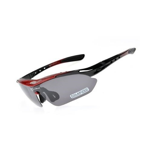 Imagem 1 de 6 de Oculos Rockbros Esportivo Ciclista Com 5 Lentes Suporte Grau
