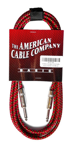 American Cable Ist-10 149 Instrumento Guitarra Bajo 3 Metros