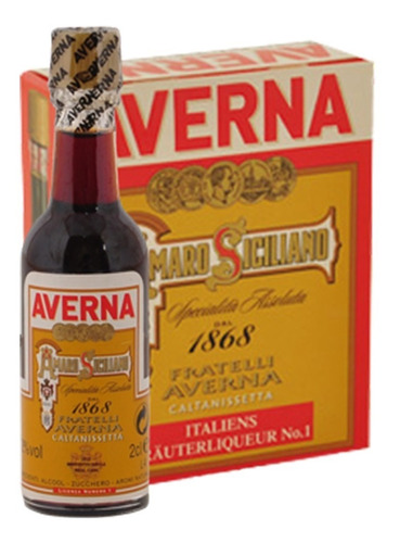 Miniatura Estuche Averna Amaro Siciliano 3x 2cl