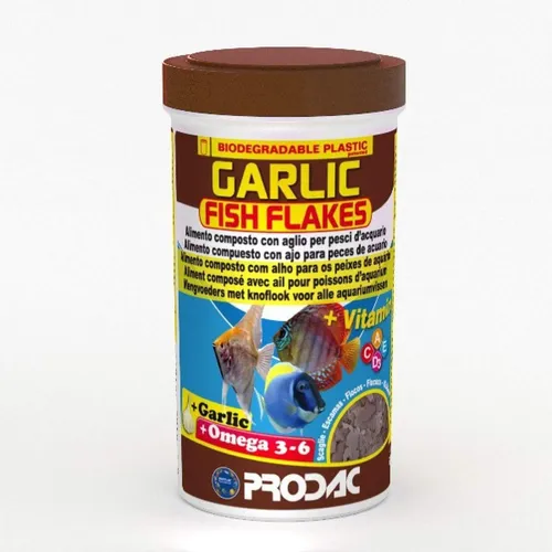 comprar Alimento Prodac Garlic Escamas 20g Ajo Algas Crustáceos
