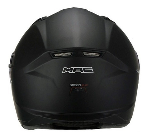 Imagen 4 de 7 de Casco Moto Mac Speed 2.0 Negro Mate Visor Cuota Devotobikes