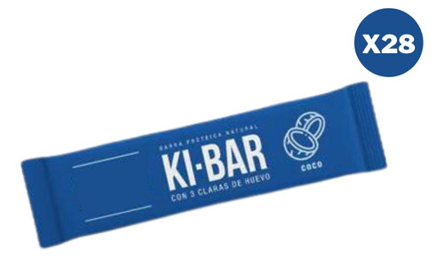 Ki Bar - Barritas Proteicas - Coco Natural - X 28 Unidades 