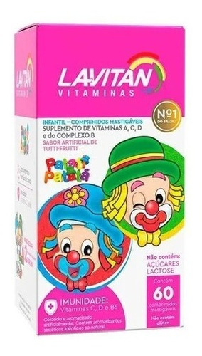 Suplemento De Vitaminas Infantil 60 Comprimidos Lavitan 
