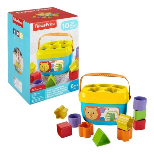 Balde Bebe Mis Primeros  Blockes De Encaje - Fisher Price